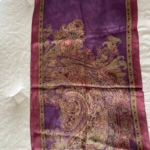 Ralph Lauren Paisley Oblong Silk Scarf